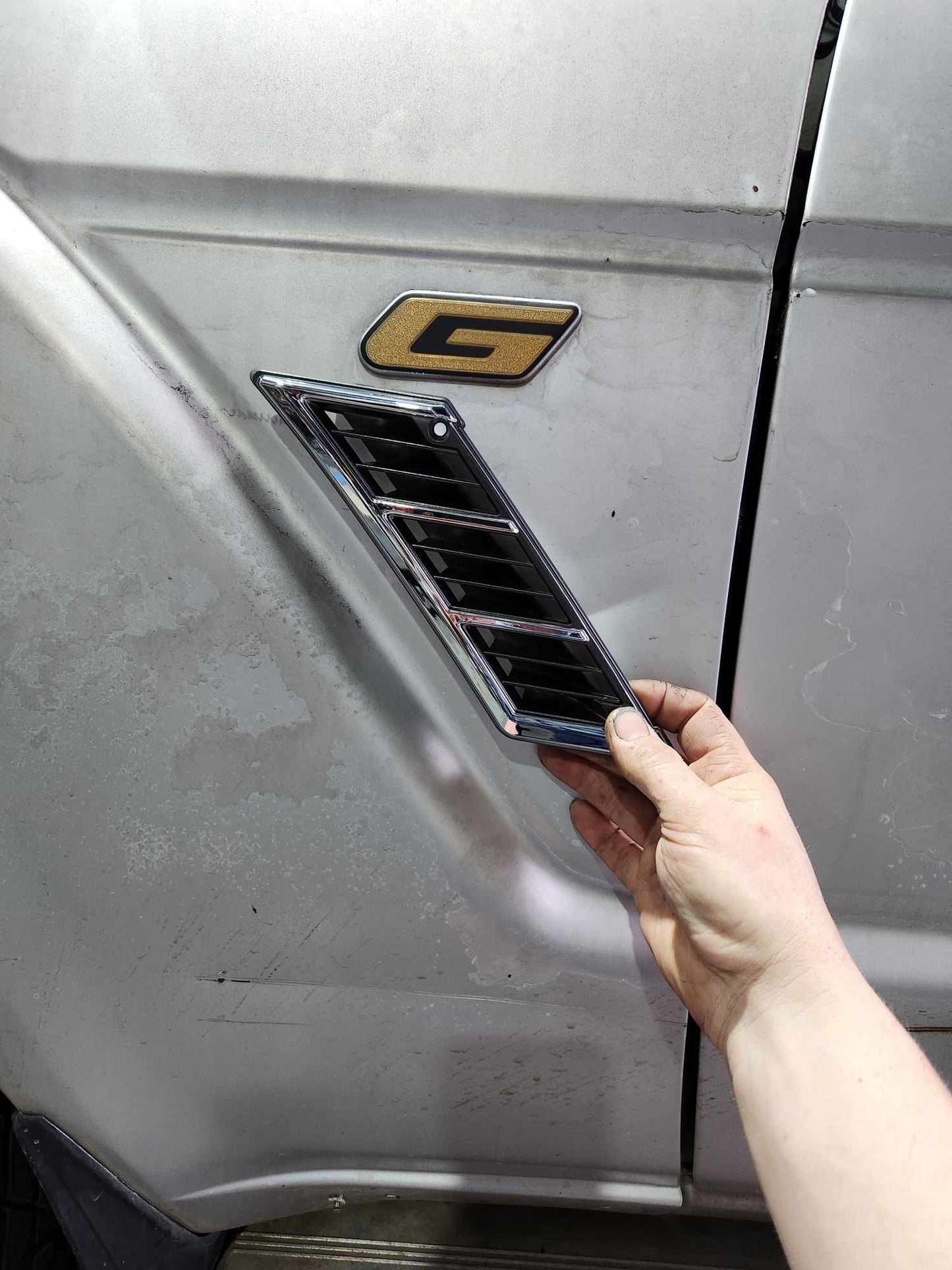 Chrome factory guard vents suit any 60 Series Landcruiser image 2