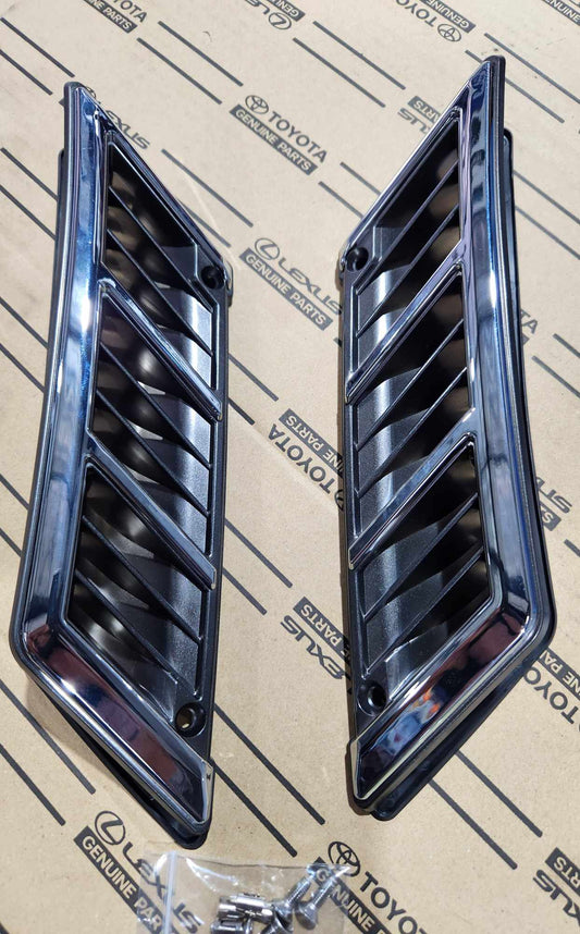 Chrome factory guard vents suit any 60 Series Landcruiser image 0